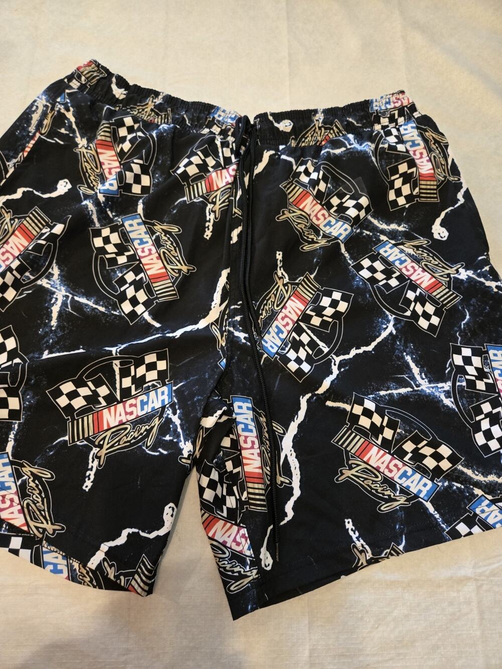 NASCAR Men's Swim Shorts Black Size 3XL Nice